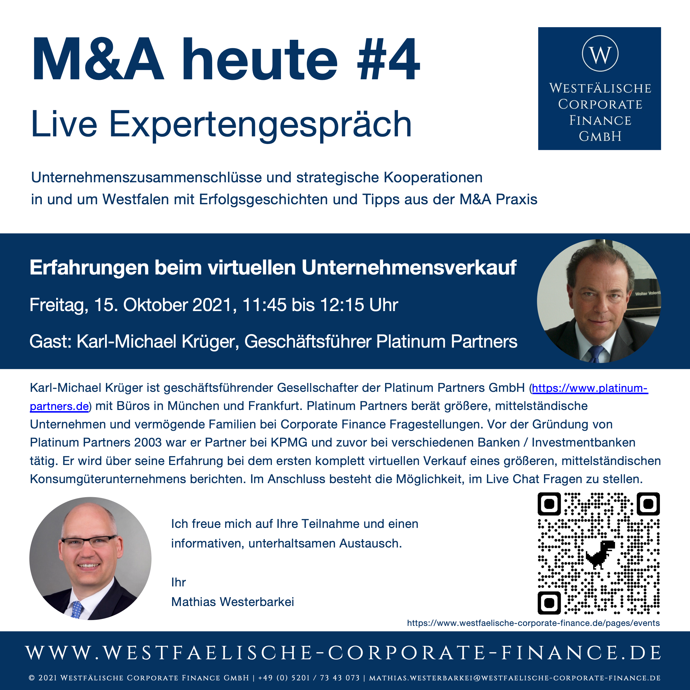 M&A heute #4 mit Karl-Michael Krueger: Erfahrungen beim virtuellen Unternehmensverkauf