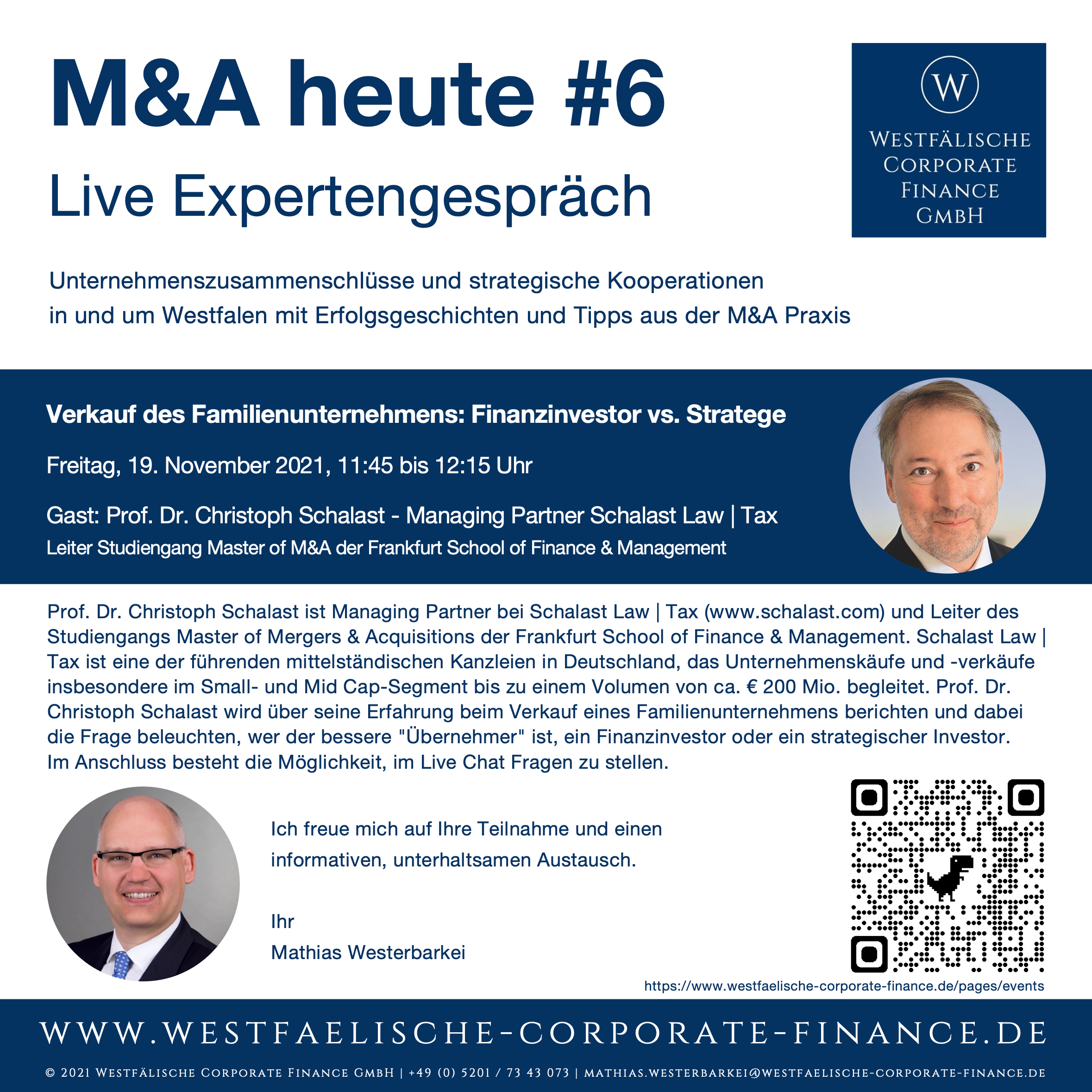 M&A heute #6 mit Prof. Dr. Christoph Schalast: Verkauf des Familienunternehmens - Finanzinvestor vs. Stratege